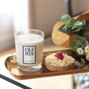 bougie parfumée Oliria caramel framboise