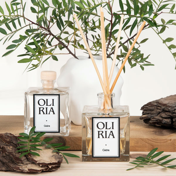 Recharge diffuseur de parfum cèdre - Oliria - parfum naturel 